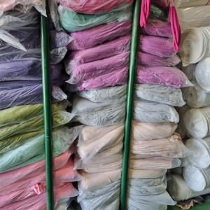 Fabriqué en Corée, tissu en coton peigné 100 %, maille tricotée, poids moyen, extensible, doux, de haute qualité, uni, teint, pour vêtements et robes. - Product Image 2