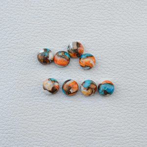 4mm-10mm Natural ostra turquesa redondo liso cabujones pulido suelto piedra preciosa proveedor a granel precio de fábrica Ajuste de joyería - Product Image 4