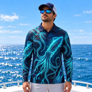 Polo de pêche en polyester 200 GSM pour hommes, respirant, idéal pour les magasins d'articles de sport - Vente en gros - Product Image 1