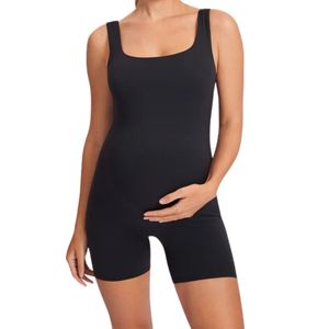 Bodysuit Maternity <b>Romper</b> Yoga Skinny Fit Jumpsuit Sleeveless Shirt Tummy Control Breastfeeding Maternity <b>Women</b> <b>Romper</b> Sleepwear - Product Image 3
