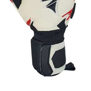 Gants de gardien de but de football tendance, nouveaux, en cuir, antidérapants, respirants, fermeture auto-agrippante, unisexe, rouge, blanc, noir - Product Image 3