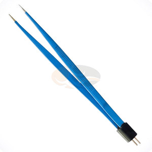Pinces bipolaires électriques réutilisables en acier inoxydable pour chirurgie plastique et reconstructive, pointes de 1,0 mm, 1,5 mm, 2,0 mm, 15,9 cm - Product Image 6