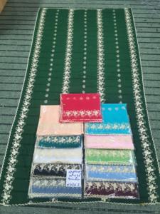 Châle en mousseline AHE pour femme musulmane africaine, élégant, tendance, traditionnel, fait main, durable, léger, long, à motif uni - Product Image 3