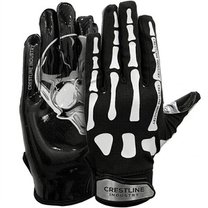 Vintage Men's Ice Hockey Gloves Breathable Waterproof Polyester Outdoor Sports <b>Hook</b> Loop Closure Protective KAIXI - Product Image 1