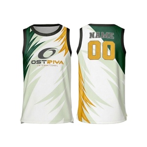 High Quality 100% <b>Polyester</b> Sleeveless Basketball Jersey Heat-Transfer Printed Sets OEM Custom Men's Anti-Bacterial Front Quick - Product Image 1