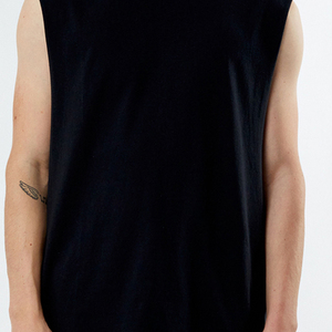 Camiseta sin mangas informal de verano para hombre, estilo urbano, de algodón transpirable de malla de secado rápido, personalizada con transferencia térmica - Product Image 6