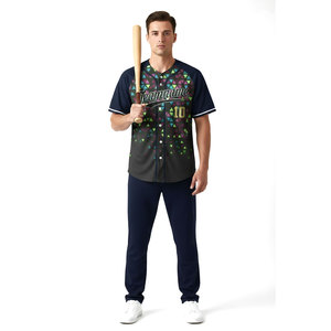 Camiseta de Béisbol Profesional Transpirable con Estampado y Logotipo Personalizado, 100% Poliéster, Colores y Tallas Personalizables - Product Image 2