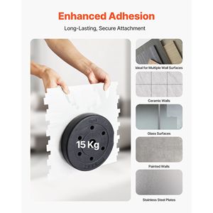 Azulejos Autoadhesivos para Pared, 10 Hojas, 12 x 12 x 0.78 Pulgadas / 305 x 305 x 2.0 mm, Estilo Metro, para Revestimiento de Cocina - Product Image 3