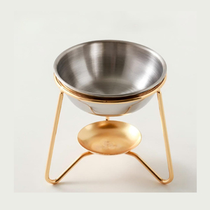 Metal Gold Aroma Oil <b>Burner</b> <b>Candle</b> Tealight Holder Home Bedroom Decor - Product Image 3