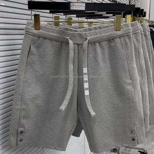 แบรนด์ดัง รุ่น 01 คุณภาพสูง มีสินค้าพร้อมส่ง เสื้อผ้าผู้ชาย ผ้าฝ้าย แห้งเร็ว ดีไซน์ซิปด้านข้าง ลายเรียบ ผ้าเทอร์รี่ - Product Image 5