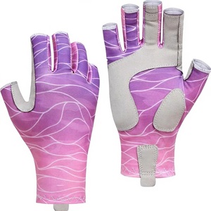 CHAAR INDUSTRIES Guantes de Pesca Profesionales Unisex para Exteriores, Neopreno, Nailon, Protección UV, Alta Elasticidad, Antideslizantes, Medios Dedos - Product Image 4