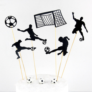 Décoration de gâteau de football pour garçon, thème ballon de foot, fournitures de fête <span class=keywords><strong>joyeux</strong></span> <span class=keywords><strong>anniversaire</strong></span> pour enfants - Product Image 2