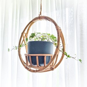 Wholesale rattan flower pots garden pot planter hanging <b>plant</b> holder <b>basket</b> decorative planters - Product Image 6