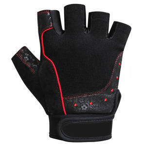 Latest Design Customized <b>Leather</b> Weightlifting Gym <b>Gloves</b> Breathable Non-Slip Lightweight Wrist Support <b>Fingerless</b> Unisex High - Product Image 2