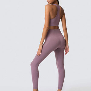 Custom Made Lightweight Women Yoga Set Sleeveless Women Yoga Set Best Selling Women Yoga Set - Product Image 4