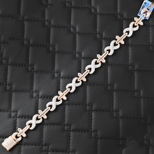AMBER JEWELS Pulsera de tenis de lujo de oro macizo de 14K, estilo Hip Hop, con piedras cultivadas en laboratorio, diseño floral, certificado IGI, unisex, regalo, oro - Product Image 4