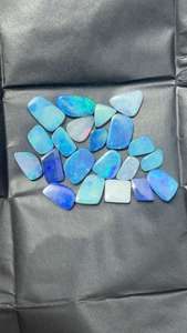 Venta al por Mayor de Gemas Naturales de Calidad Increíblemente Hermosas, Opalinas Azules Australianas Dobles, Gemas Sueltas para Joyería - Product Image 3