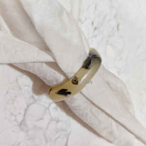 Customized Stylish Resin <b>Wedding</b> <b>Napkin</b> Rings Luxury Modern Unique Elegant Vintage Fancy Handmade <b>Personalized</b> Light Horn Color - Product Image 2