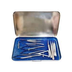 Azicon's Micro Hand Surgery Instrument Set with <b>Case</b> Microsurgical Forceps Scissors <b>Needle</b> Holder Fine Surgical Instrument Set - Product Image 5