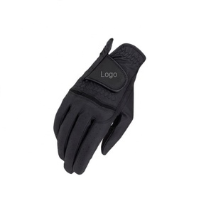 Gants d'équitation unisexes en cuir véritable de vache, OEM, personnalisés - Product Image 1