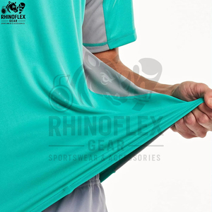 เสื้อยืดออกกำลังกายผู้ชายไซส์ใหญ่ ระบายอากาศได้ดี เสื้อกีฬาทรงหลวมสำหรับฝึกซ้อมและฟิตเนส สีดำ - Product Image 5