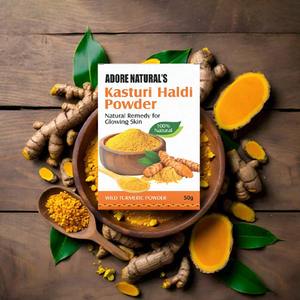 Poudre de Kasturi Haldi la plus vendue pour une peau éclatante ou comme masque facial, éclaircissant ou anti-acné, disponible en gros - Product Image 5