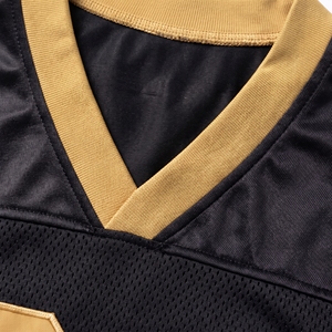 Maillot de football américain unisexe personnalisé, col en V court, respirant, grande taille, manches courtes, vêtement de sport printanier, maillot vierge pour équipe - Product Image 4