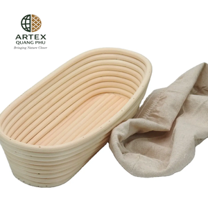 Juego de Cestas Ovaladas de Ratán para Fermentar Masa, Banneton Natural para Hacer Pan, Vietnam ARTEX QUANG PHU - Product Image 1