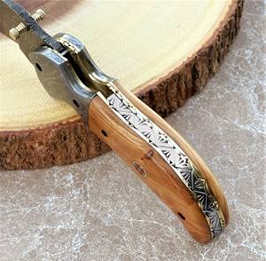 Wholesale Custom Camel <b>Bone</b> <b>Handle</b> Outdoor Blanks Edc Camping Survival Tactical Damascus Steel Folding Pocket <b>Knife</b> DD-FK-748 - Product Image 4