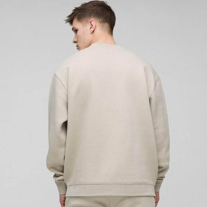 เสื้อสเวตเชิ้ตผู้ชายทรงโอเวอร์ไซส์ ดีไซน์ใหม่ คุณภาพสูง ผลิตจากผ้าฝ้ายผสม ราคาโรงงาน รับผลิตแบบ OEM ODM - Product Image 6