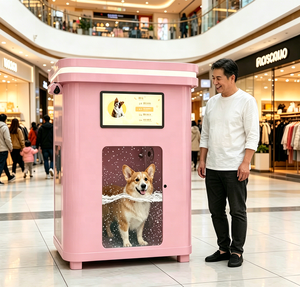 Machine de lavage de chiens à monnayeur, écologique, résistante à l'usure, pour usage public, équipement de bain pour animaux de compagnie - Product Image 1