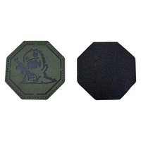 Patch du drapeau du Mexique, rectangulaire, en tissu tissé, brodé, double face, avec fermeture auto-agrippante.