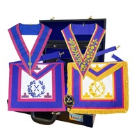 Collier personnalisé de l'Ordre de Malte, finition or, émail blanc, insignes maçonniques, vente en gros