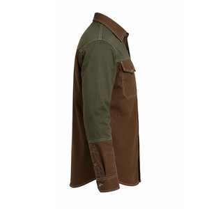FR Classic Western <b>Welding</b> <b>Shirt</b> Regular price Flame Resistant Cheap Mining <b>Welding</b> Safety Clothing Working <b>Shirt</b> Brown/Green - Product Image 5