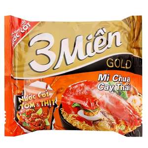 Superbes nouilles frites au poulet 3 Mien avec oignons frits et sauce à l'ail, 65g, fournisseur vietnamien, nouilles instantanées du Vietnam - Product Image 3
