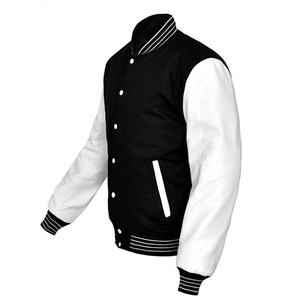 Blouson universitaire personnalisé en laine pour homme – Tissu long d'été de haute qualité, motif patchwork, respirant - Product Image 4