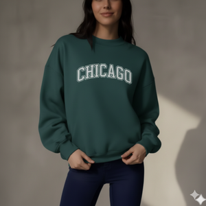 Sweat-shirt réversible à col montant pour femme, en molleton uni de haute qualité, surdimensionné, avec logo personnalisé OEM imprimé. - Product Image 1