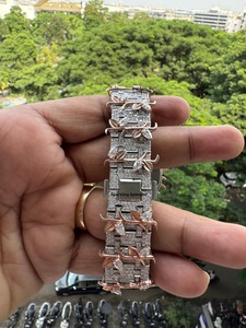 นาฬิกาข้อมือโมอิสซาไนต์รุ่นลิมิเต็ดอิดิชั่นโบราณ ดีไซน์โดดเด่น ชุบทอง หน้าปัดอนาล็อก ตัวเรือนสแตนเลส สำหรับผู้ชายและผู้หญิง - Product Image 6