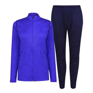 Women's Tracksuit Set Solid Color Full <b>Zip</b> Jacket With Side <b>Pockets</b> And <b>Jogger</b> Pants Quick Dry Polyester Casual Wear Autumn - Product Image 1