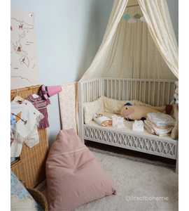 วินเทจ บีนแบ็ก MD20 สำหรับห้องนั่งเล่น ผ้าฝ้ายผสมใยสังเคราะห์ ขนาด 22 นิ้ว สูง x 33 นิ้ว กว้าง x 22 นิ้ว ลึก สำหรับห้องนอน โซฟาบีนแบ็ก - Product Image 5