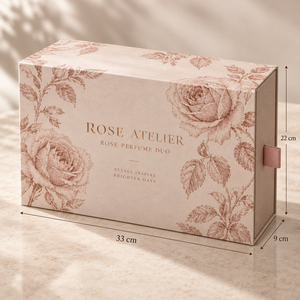 กล่องบรรจุภัณฑ์แบบลิ้นชักคู่สำหรับน้ำหอมกุหลาบ ROSE รุ่นพิเศษ - Product Image 5