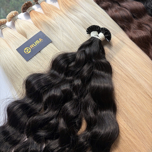 Cheveux humains vietnamiens à pointe kératine, lisses, super double drawn, mini pointe plate, haute qualité - Product Image 4