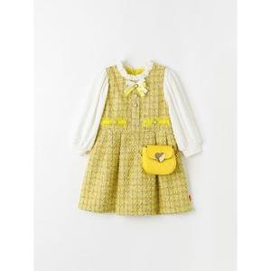 Vestido de Lana 100% Algodón Estilo Coreano OZKIZ para Niñas de 2 a 7 Años, Moda Infantil al por Mayor para Primavera/Otoño - Product Image 1