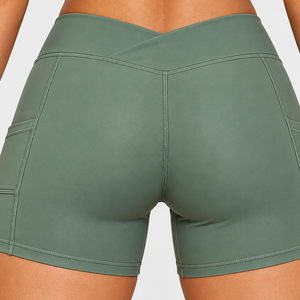 Shorts de Yoga para Mujer, Shorts de Entrenamiento Ligeros, Shorts Deportivos de Compresión, Shorts de Yoga de Cintura Alta para Correr - Product Image 4