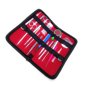 Kit de disección de 16 piezas para experimentos de laboratorio de anatomía y biología con hojas de bisturí, mango de bisturí, pinzas Adson y herramientas de Surgiright - Product Image 2