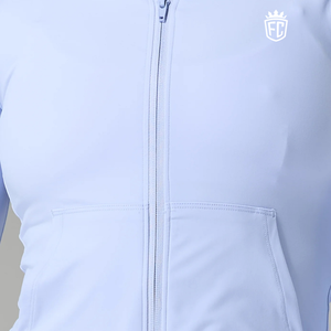 Sudadera ligera con cremallera para mujer, de ajuste elástico, manga larga, para entrenamiento, gimnasio, yoga, correr, uso diario y cómodo. - Product Image 5