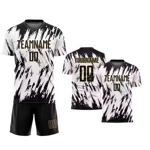 ชุดฟุตบอลแบบมืออาชีพพร้อมเสื้อฟุตบอลพิมพ์ลายดิจิตอลแบบ Sublimation และกางเกงกีฬาขาสั้น - Product Image 3