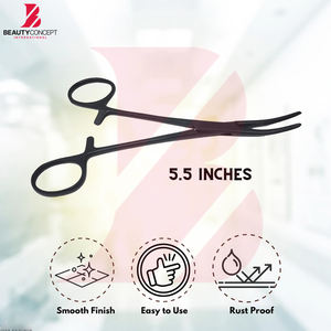 Pinces hémostatiques Kelly de qualité supérieure, entièrement personnalisées, couleur noire, à mâchoires courbées, nouvel équipement chirurgical pour fournisseurs médicaux - Product Image 5