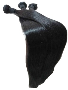 Cheveux humains bruts naturels indiens 100 % non traités, provenant d'un seul donneur, cuticules alignées, avec différentes textures, tailles et couleurs. - Product Image 5