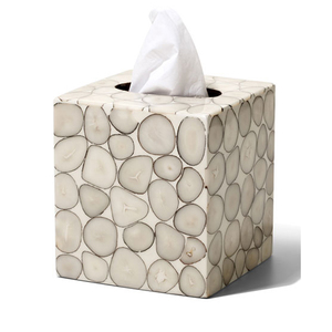 Boîte à mouchoirs en bois sculpté avec motif floral de qualité supérieure, fabrication artisanale raffinée pour la décoration de table et le style d'intérieur Tradebyd - Product Image 1